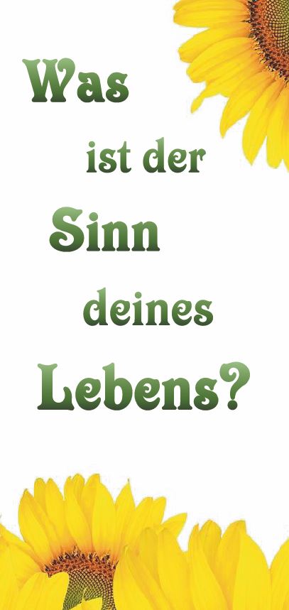 Anischt was ist der Sinn deines Lebens