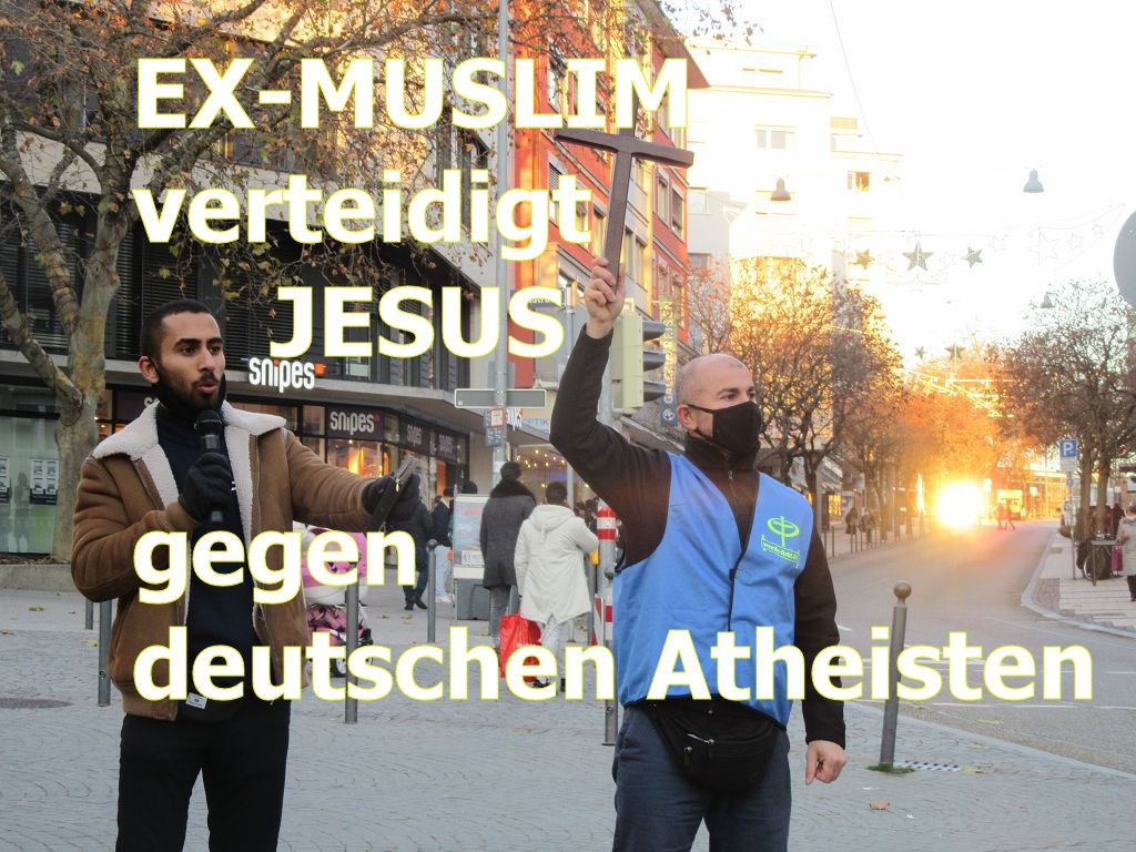 Exmuslim verteigt Jesus gegen Atheisten