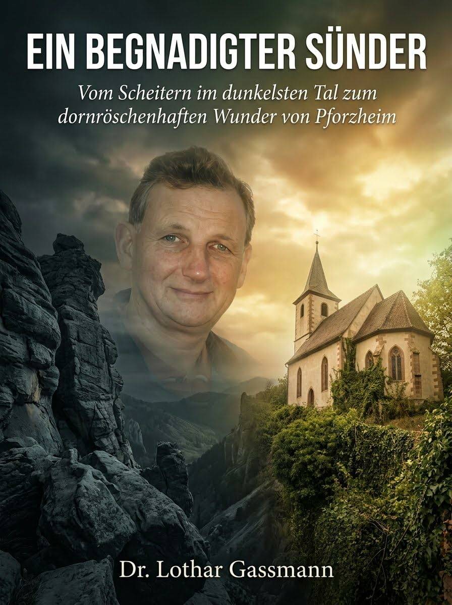 EIN BEGNADIGTER SÜNDER. Vom Scheitern im dunkelsten Tal zum dornröschenhaften Wunder von Pforzheim. Autobiographisches von Lothar Gassmann